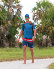 STINGRAY FLORIDA INSPIRED TRUCKER HAT | BLUE
