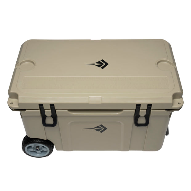 Stingray 55L 58QT Rotomolded Cooler With Wheels | Tan