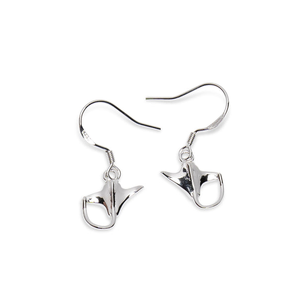 Stingray 925 Sterling Silver Dangle Earrings