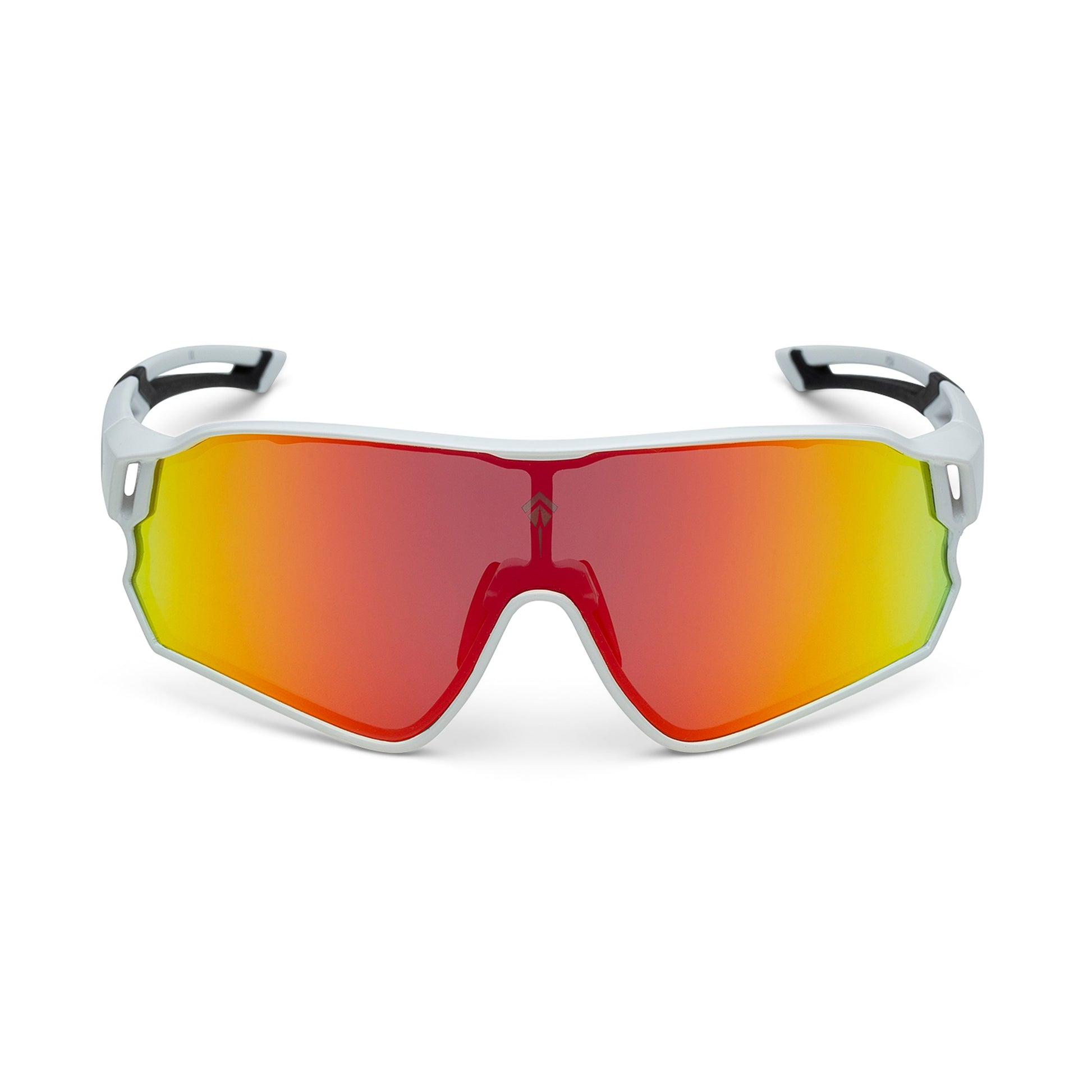 Stingray Sawfish 2.0 Polarized Sports Sunglasses | White/Rainbow Mirror