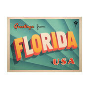 Stingray Vintage Florida Postcard Microfiber XL Beach Towel